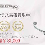 クロムハーツ スキニー バングル タイニー CHクロス フープ ピアス 画像