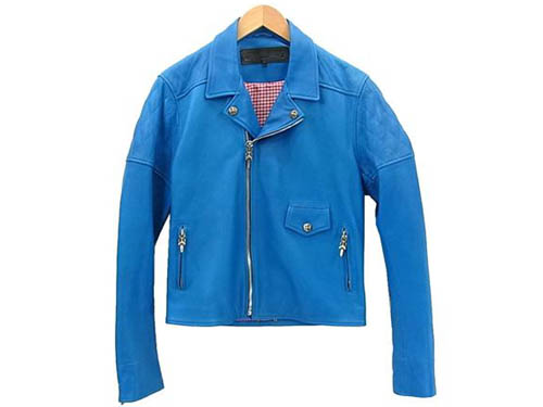 国内正規品 DSMG限定 CHROME HEARTS クロムハーツ × COMME des GARCONS コムデギャルソン レザー ライダース ジャケットライダース ジャケット S(VJ) 