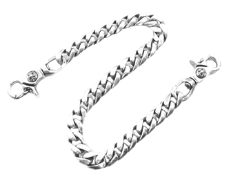 トータリーPM クロムハーツ 2クリップ ロング クラシックリンク ウォレットチェーン 画像