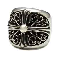 クロムハーツ 指輪 クラシックオーバルクロスリング 画像