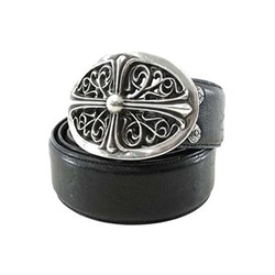 クロムハーツ クラシックオーバルクロスバックル ベルト 画像