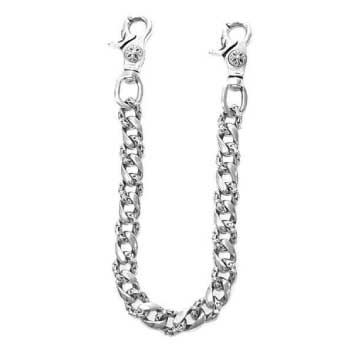 クロムハーツ CHROME HEARTS FANCY SHORT-2 2クリップ ファンシー ウォレット チェーン チェーン シルバー 　画像