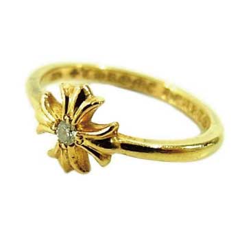 国内正規店原本付属 CHROME HEARTS 22K BBBLGM CH CROSS PLS バブルガム CHプラス 1ダイヤ リング ゴールド 3号程度　画像
