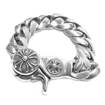 クロムハーツ 国内正規店原本付属 クラシックリンク クリップ ブレスレット シルバー　画像