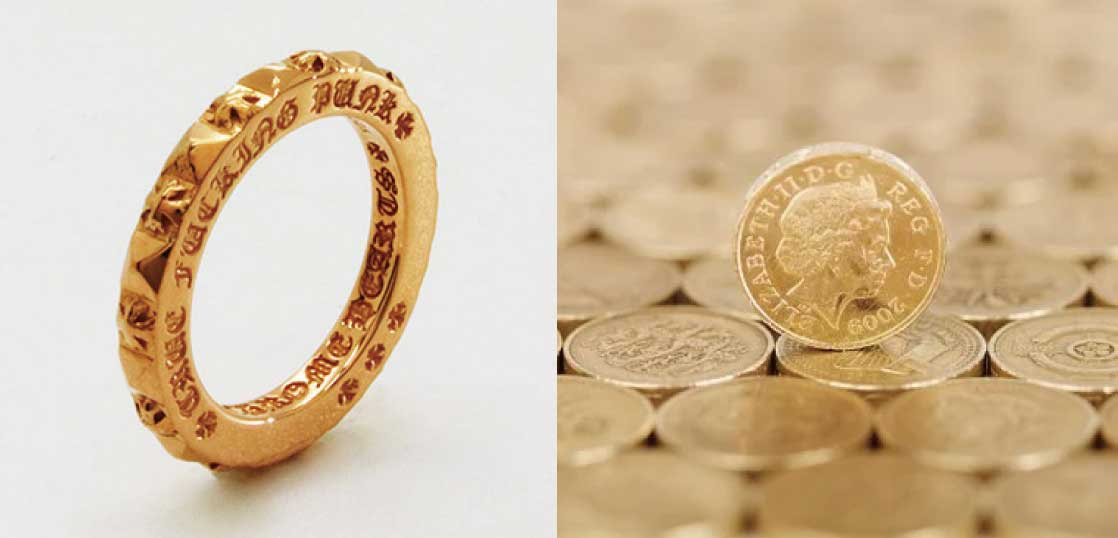 クロムハーツ22Kリング高価買取画像