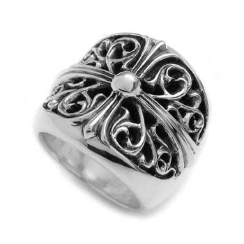 クロムハーツ CHROME HEARTS クラシック オーバル クロス リング画像