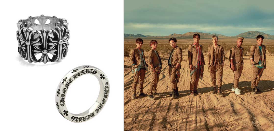 クロムハーツシルバーリング愛用芸能人三代目 J SOUL BROTHERSの今市さん画像