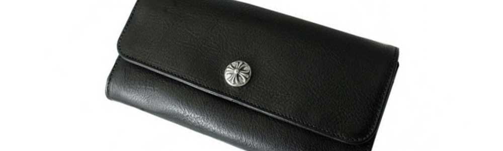 クロムハーツ ジュディ ブラック ヘビーレザー 財布 画像