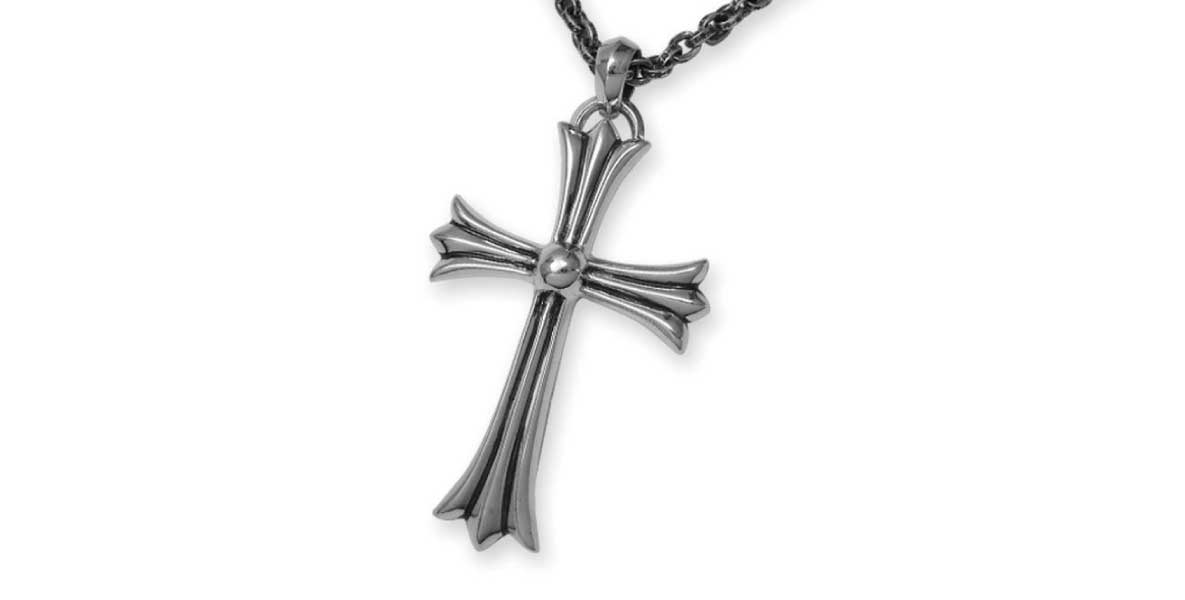 ラージCHクロス ペンダント プレーンベイル　画像