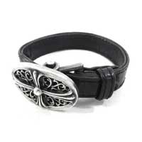 クロムハーツ レザーブレスレット 高価買取